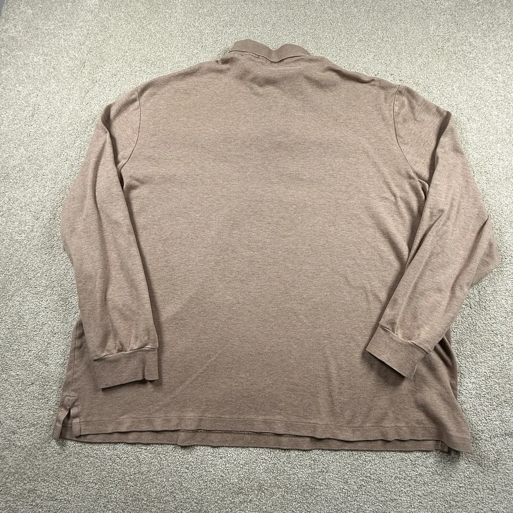 Polo Ralph Lauren Men's XXL Classic Fit Soft L/S‎ Polo Shirt Tan Flesh Pony